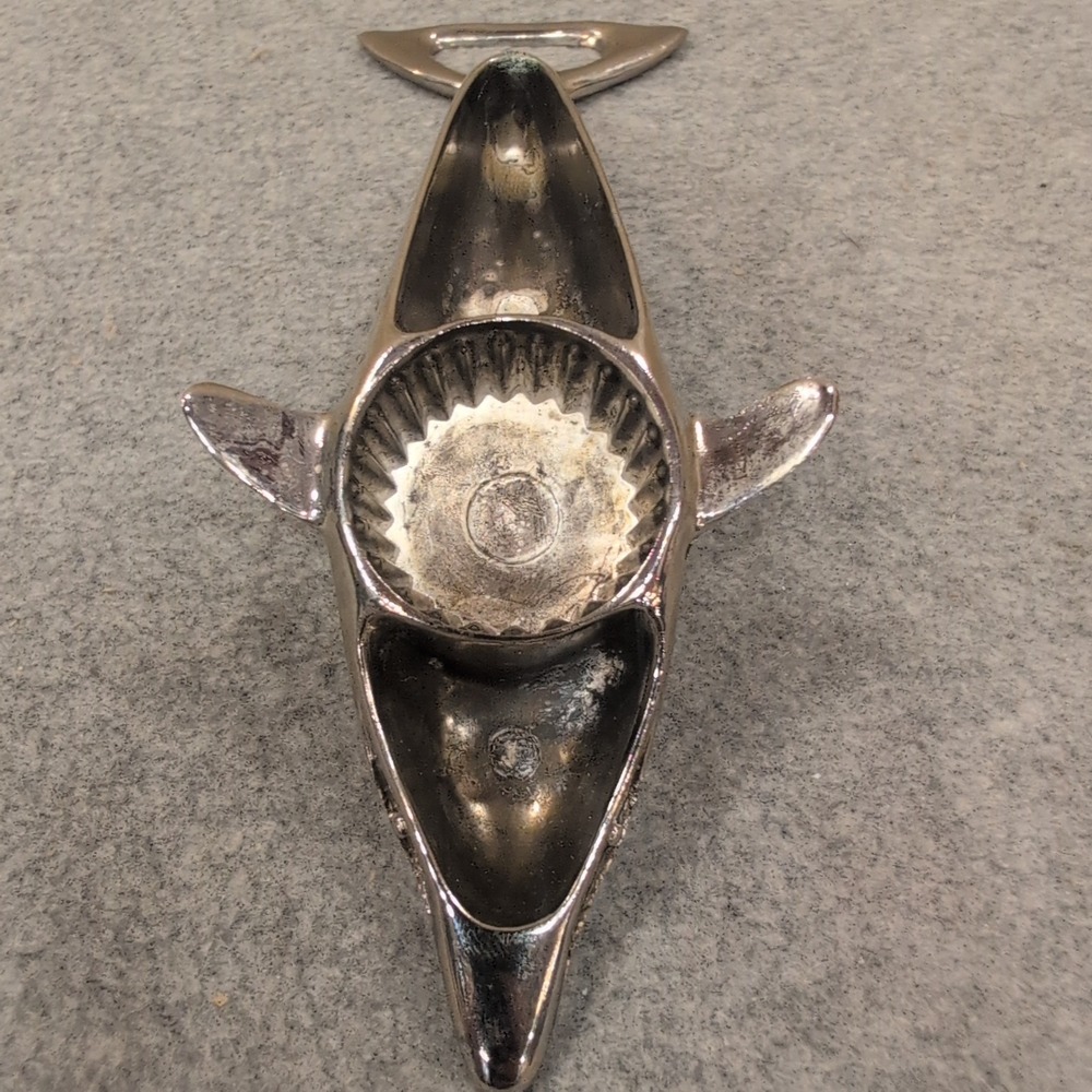 Vintage Silver Dolphin Bottle Opener Metal Nautical Barware Accessory‎ - Picture 5 of 6